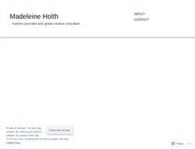 Tablet Screenshot of madeleineholth.com